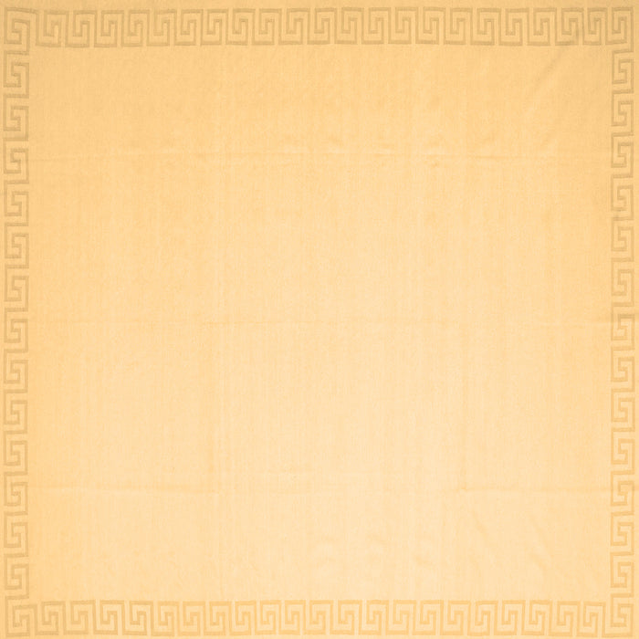 Square Machine Washable Solid Brown Modern Rug, wshcon2377brn