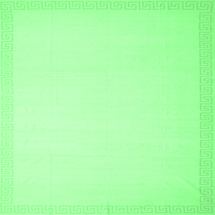 Square Solid Emerald Green Modern Rug, con2377emgrn