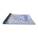 Sideview of Solid Blue Modern Rug, con2378blu