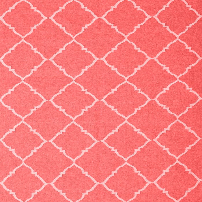 Machine Washable Trellis Red Modern Rug, wshcon2379red
