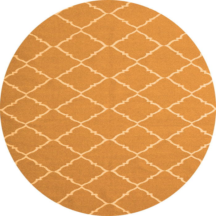 Machine Washable Trellis Orange Modern Area Rugs, wshcon2379org