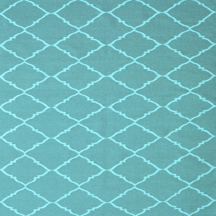 Square Machine Washable Trellis Light Blue Modern Rug, wshcon2379lblu
