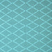 Square Machine Washable Trellis Light Blue Modern Rug, wshcon2379lblu