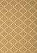 Machine Washable Trellis Brown Modern Rug, wshcon2379brn