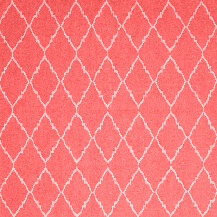Machine Washable Trellis Red Modern Rug, wshcon2379red
