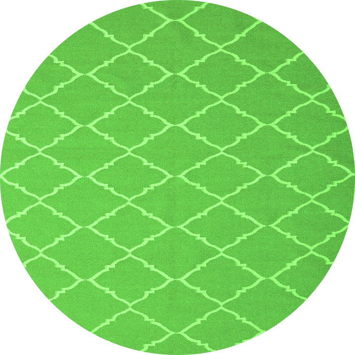 Square Trellis Green Modern Rug, con2379grn