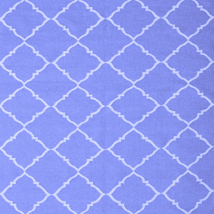 Machine Washable Trellis Blue Modern Rug, wshcon2379blu