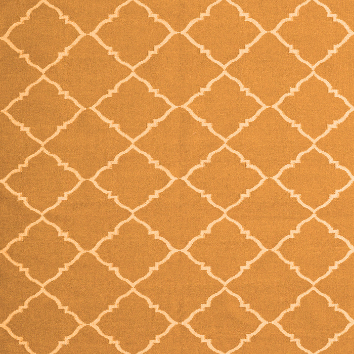 Serging Thickness of Machine Washable Trellis Orange Modern Area Rugs, wshcon2379org