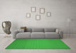 Machine Washable Abstract Green Contemporary Area Rugs in a Living Room,, wshcon237grn