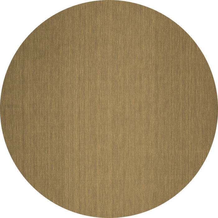 Round Abstract Brown Contemporary Rug, con237brn