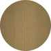 Round Abstract Brown Contemporary Rug, con237brn