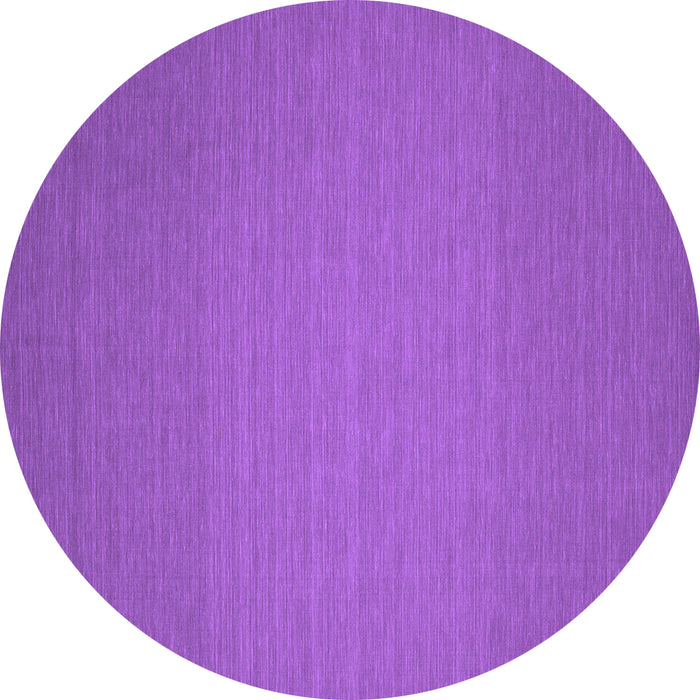 Round Machine Washable Abstract Purple Contemporary Area Rugs, wshcon237pur