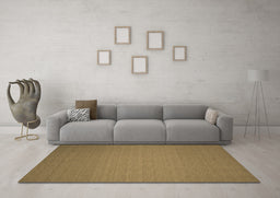 Machine Washable Abstract Brown Contemporary Rug in a Living Room,, wshcon237brn