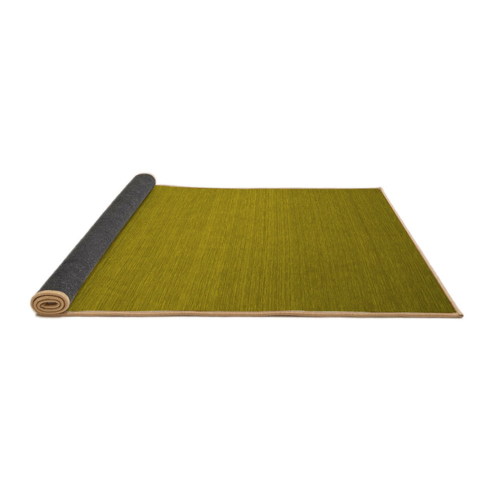Sideview of Abstract Yellow Contemporary Rug, con237yw