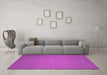 Machine Washable Abstract Pink Contemporary Rug in a Living Room, wshcon237pnk