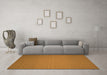 Machine Washable Abstract Orange Contemporary Area Rugs in a Living Room, wshcon237org