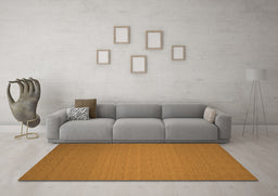 Machine Washable Abstract Orange Contemporary Area Rugs in a Living Room, wshcon237org