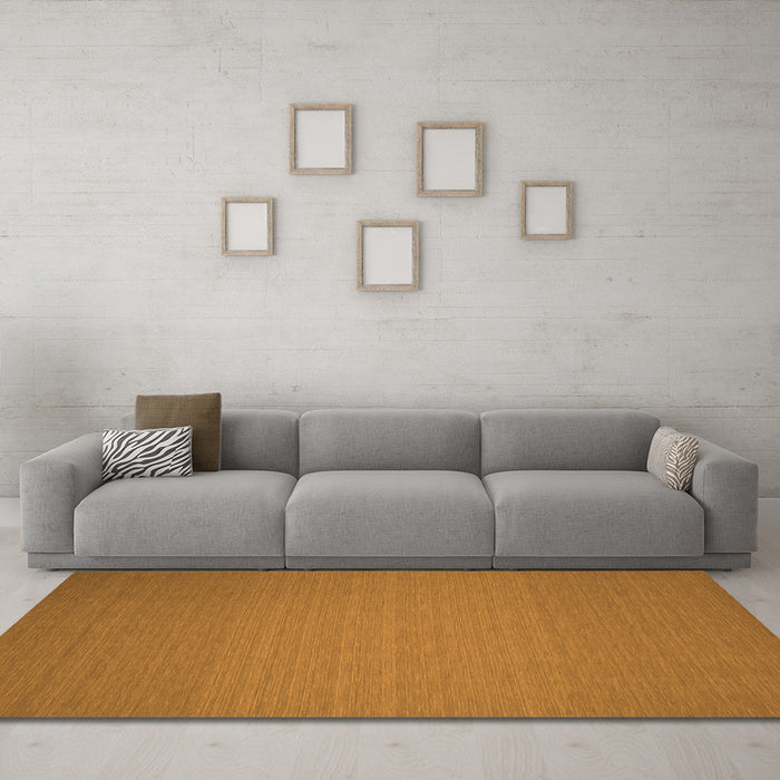 Machine Washable Abstract Orange Contemporary Area Rugs in a Living Room, wshcon237org