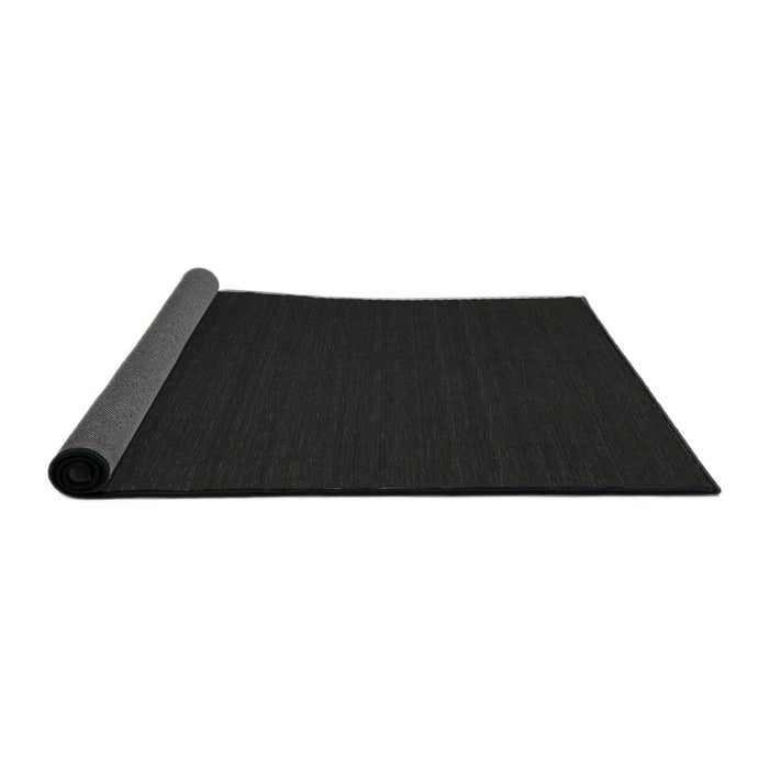 Thickness of Contemporary Charcoal Black Modern Rug, con238