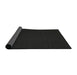 Thickness of Contemporary Charcoal Black Modern Rug, con238