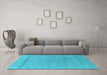 Machine Washable Abstract Light Blue Contemporary Rug in a Living Room, wshcon2380lblu