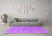 Machine Washable Abstract Purple Contemporary Area Rugs in a Living Room, wshcon2380pur