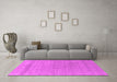 Machine Washable Abstract Pink Contemporary Rug in a Living Room, wshcon2380pnk