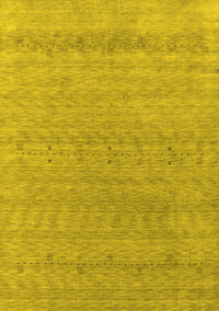 Abstract Yellow Contemporary Rug, con2380yw