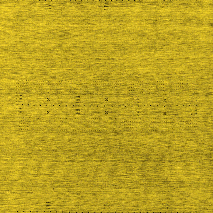 Abstract Yellow Contemporary Rug, con2380yw