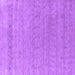 Square Abstract Purple Contemporary Rug, con2380pur