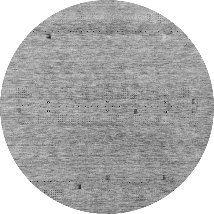 Square Abstract Gray Contemporary Rug, con2380gry