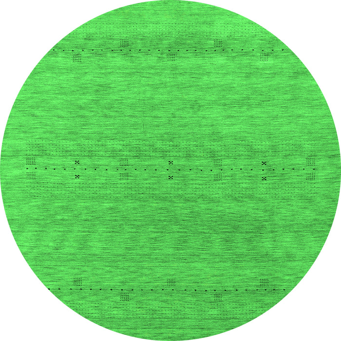 Machine Washable Abstract Green Contemporary Area Rugs, wshcon2380grn