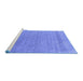 Sideview of Machine Washable Abstract Blue Contemporary Rug, wshcon2380blu