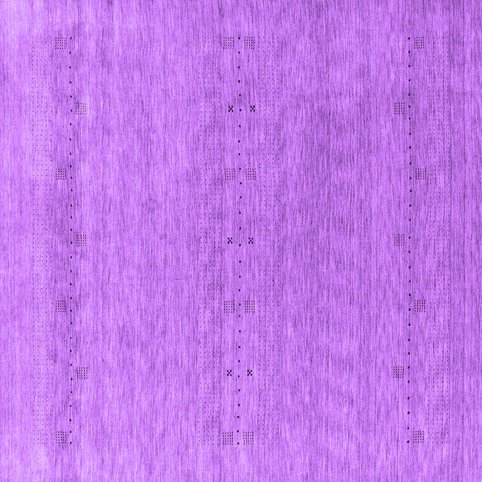 Square Machine Washable Abstract Purple Contemporary Area Rugs, wshcon2380pur