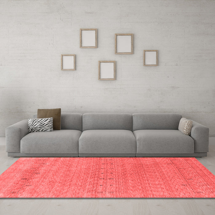 Contemporary Red Washable Rugs
