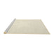 Serging Thickness of Machine Washable Contemporary Blanched Almond Beige Rug, wshcon2381