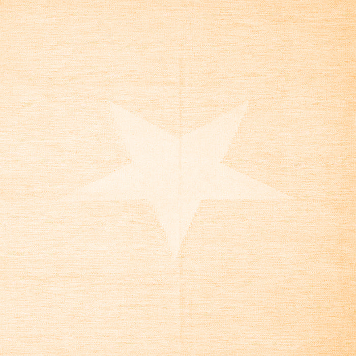 Serging Thickness of Solid Orange Modern Rug, con2381org