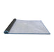 Sideview of Solid Blue Modern Rug, con2381blu