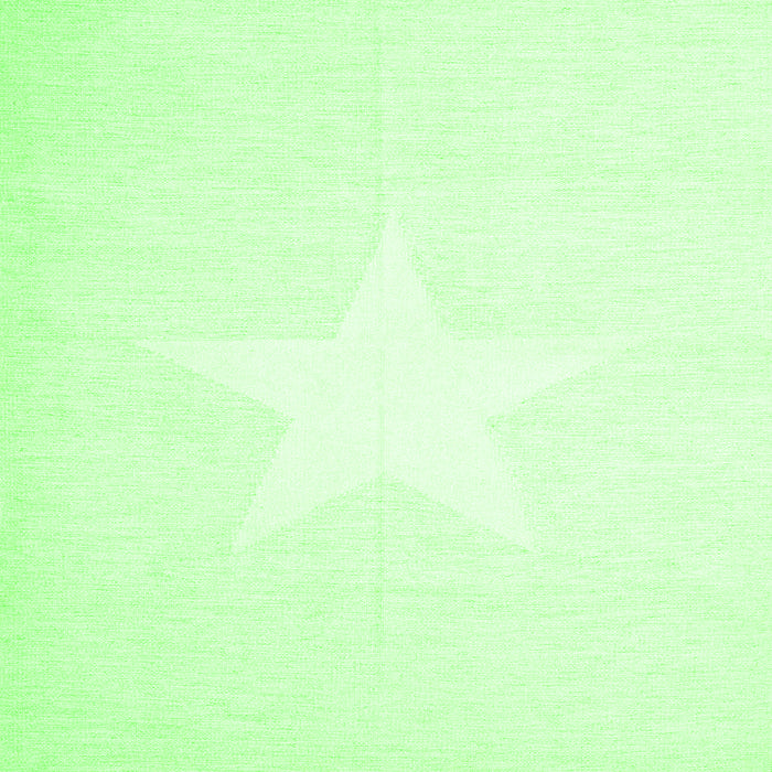 Round Machine Washable Solid Green Modern Area Rugs, wshcon2381grn