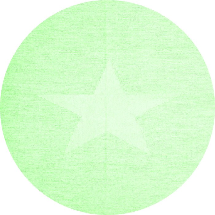 Square Solid Green Modern Rug, con2381grn