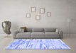 Machine Washable Abstract Blue Contemporary Rug in a Living Room, wshcon2382blu