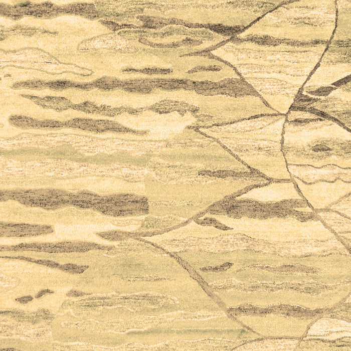 Machine Washable Abstract Brown Contemporary Rug, wshcon2382brn