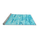 Sideview of Machine Washable Abstract Light Blue Contemporary Rug, wshcon2382lblu