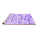 Sideview of Machine Washable Abstract Purple Contemporary Area Rugs, wshcon2382pur