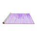 Sideview of Machine Washable Abstract Purple Contemporary Area Rugs, wshcon2383pur