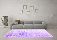 Machine Washable Abstract Purple Contemporary Rug, wshcon2383pur