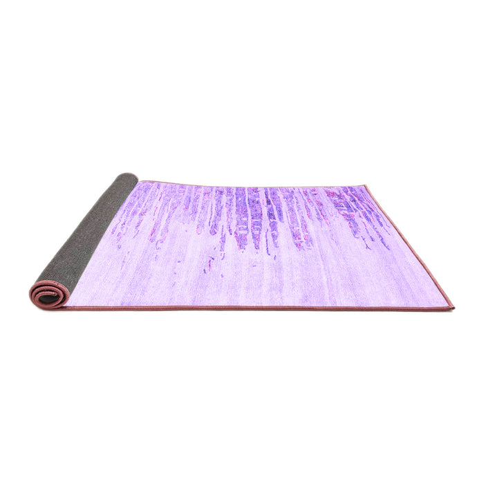 Sideview of Abstract Purple Contemporary Rug, con2383pur