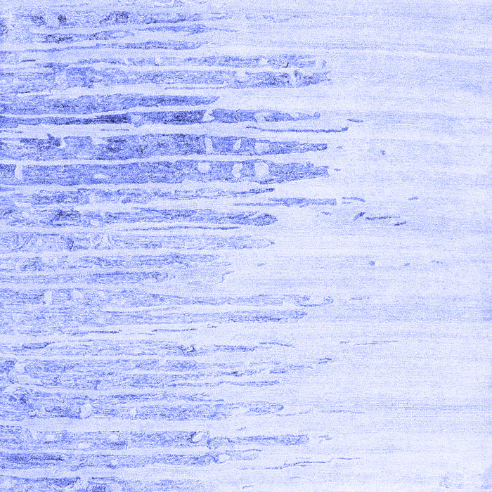 Abstract Blue Contemporary Rug, con2383blu