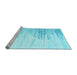 Sideview of Machine Washable Abstract Light Blue Contemporary Rug, wshcon2383lblu