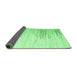 Sideview of Abstract Emerald Green Contemporary Rug, con2383emgrn